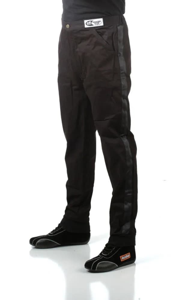 Single Layer Racing Driver Fire Suit Pants; Sfi 3.2a/ 1 ; Black 5xlarge