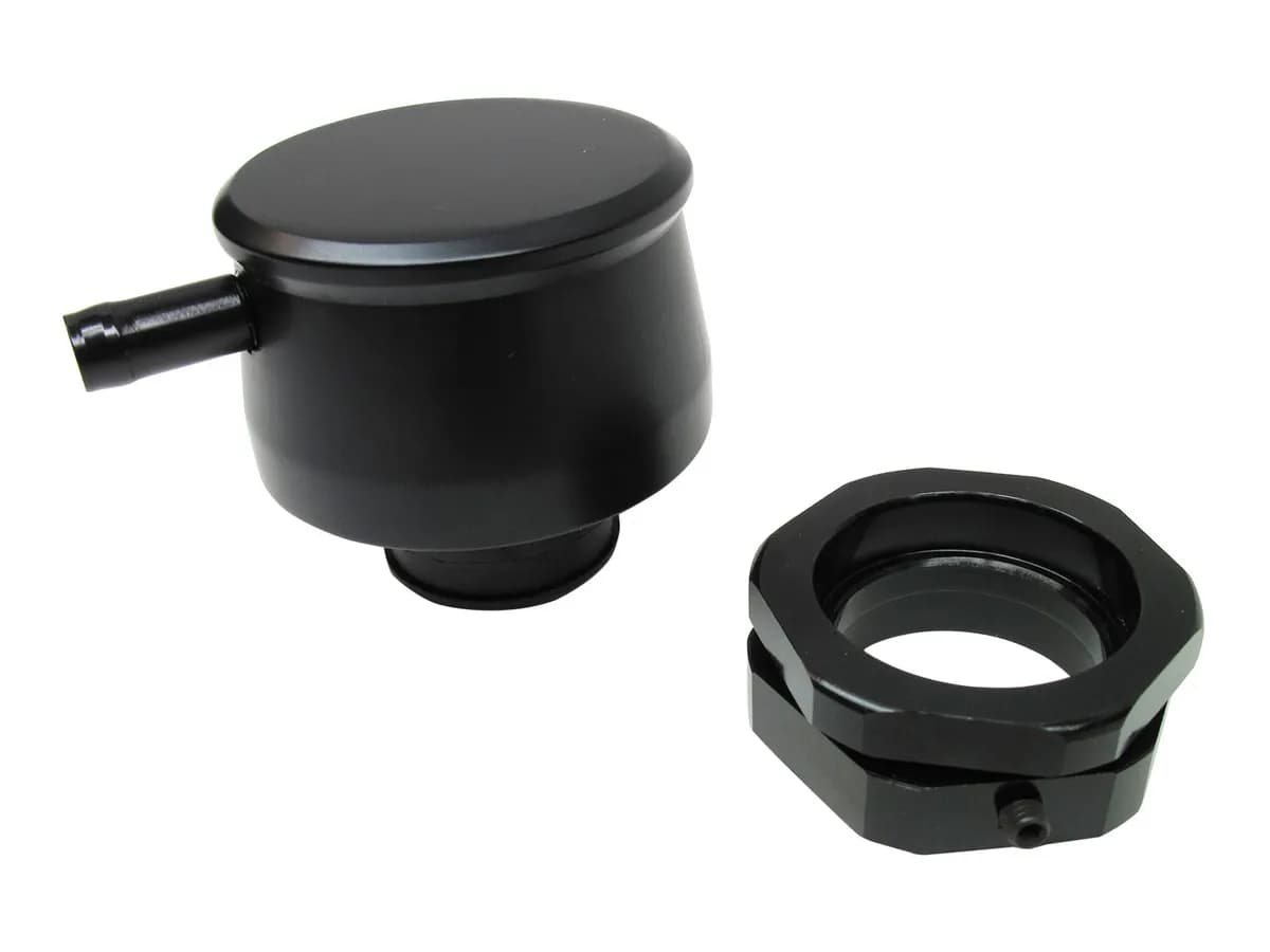 PRW - Valve Cover Breather Kit, Push In Style, Black Anodized - 4120443