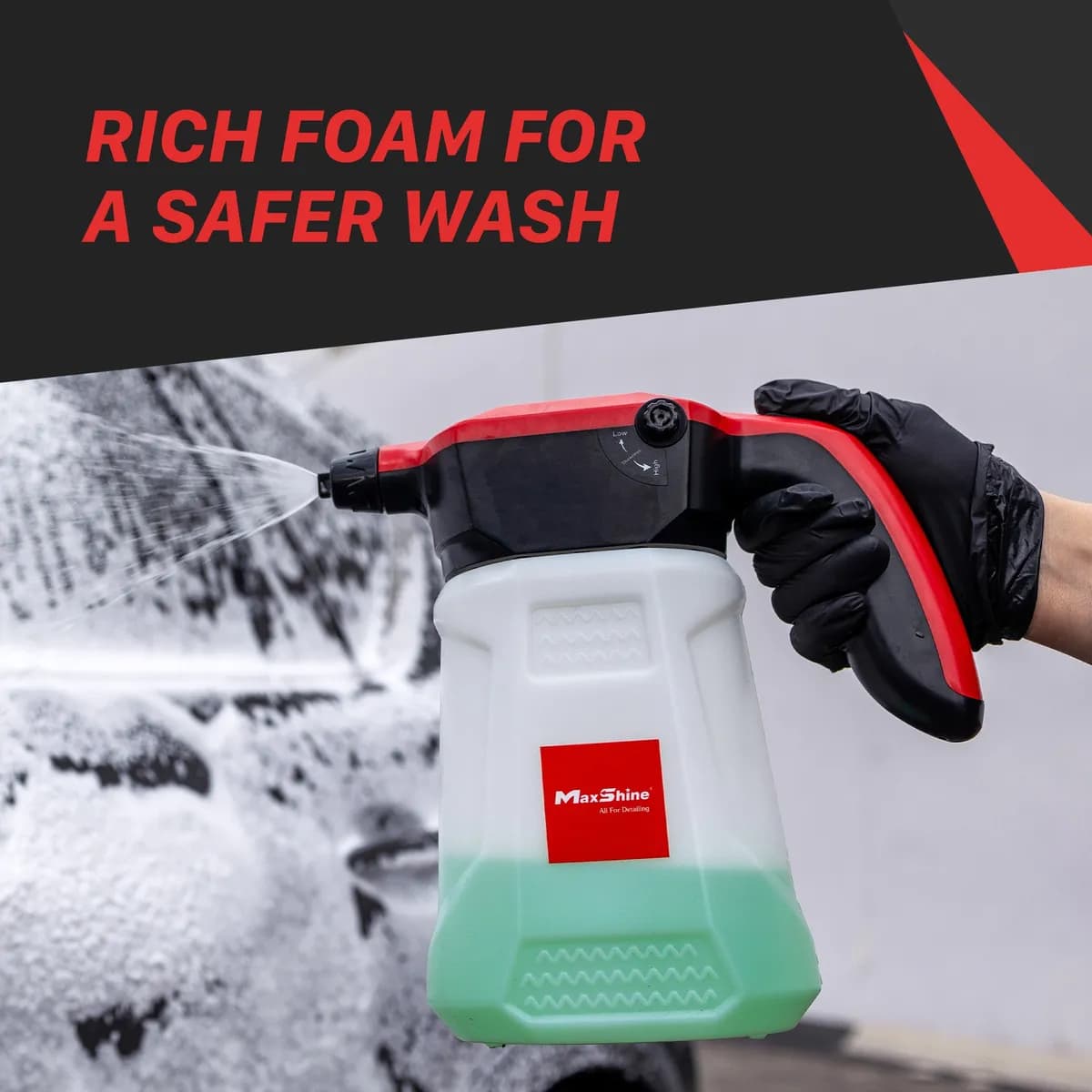 Cordless Foamer & Sprayerblack & Red