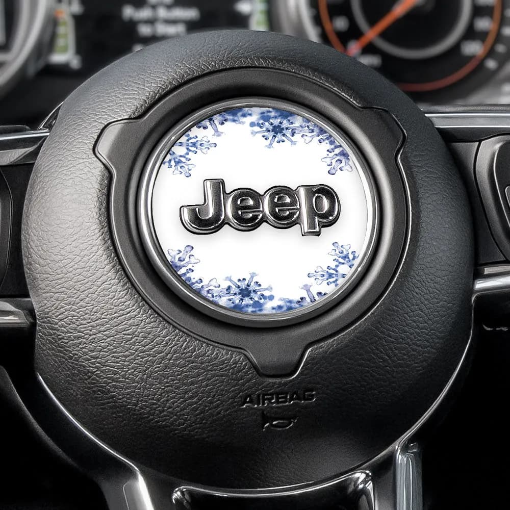 Snowflakes Steering Wheel Decal