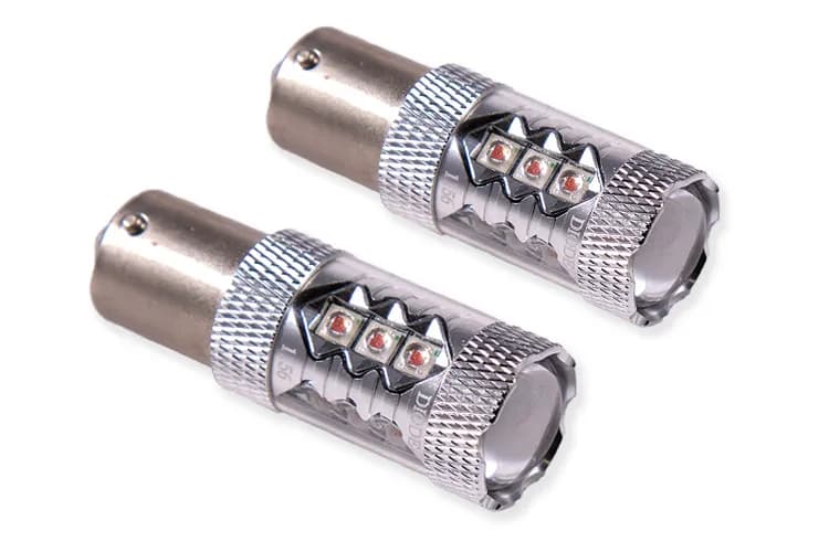 1156 XP80 LED Bulb Red Pair Diode Dynamics