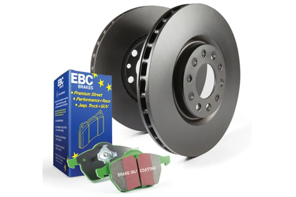S14 Kits Greenstuff and RK Rotors SUV; Rear; FMSI Pad No. D1934; Solid; 5 Bolt Holes; 325mm Dia.; 45mm Height; 11mm Thick; 68mm Center Hole Dia.;