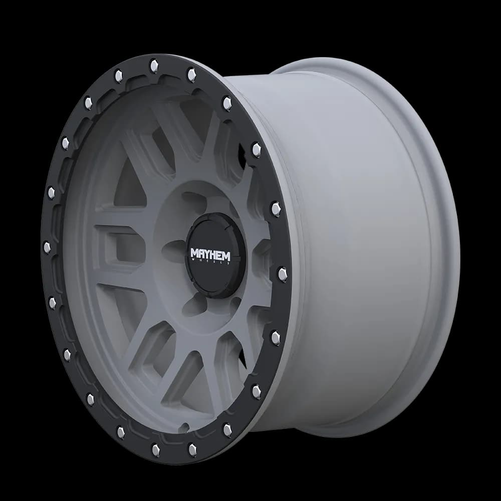 Mayhem Offroad Wheels Delta 8304 GY 20x9 Matte Black Lip Gunmetal 0 Off Set 6 Lug 5 BSM 106 Bore Cast Aluminum