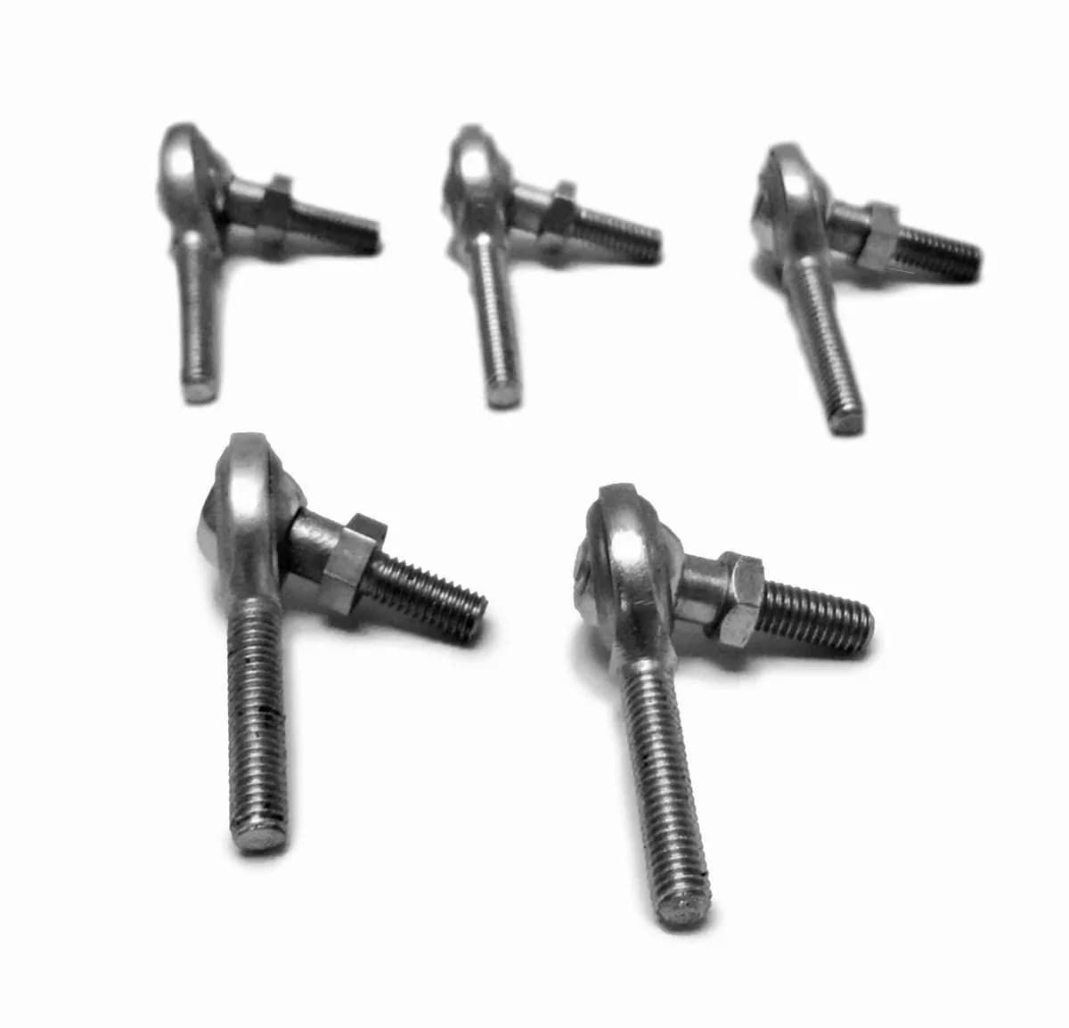Inch Male 3/8-24 LH Studded Chrome Moly Housing, Nylon Race 5 Pack