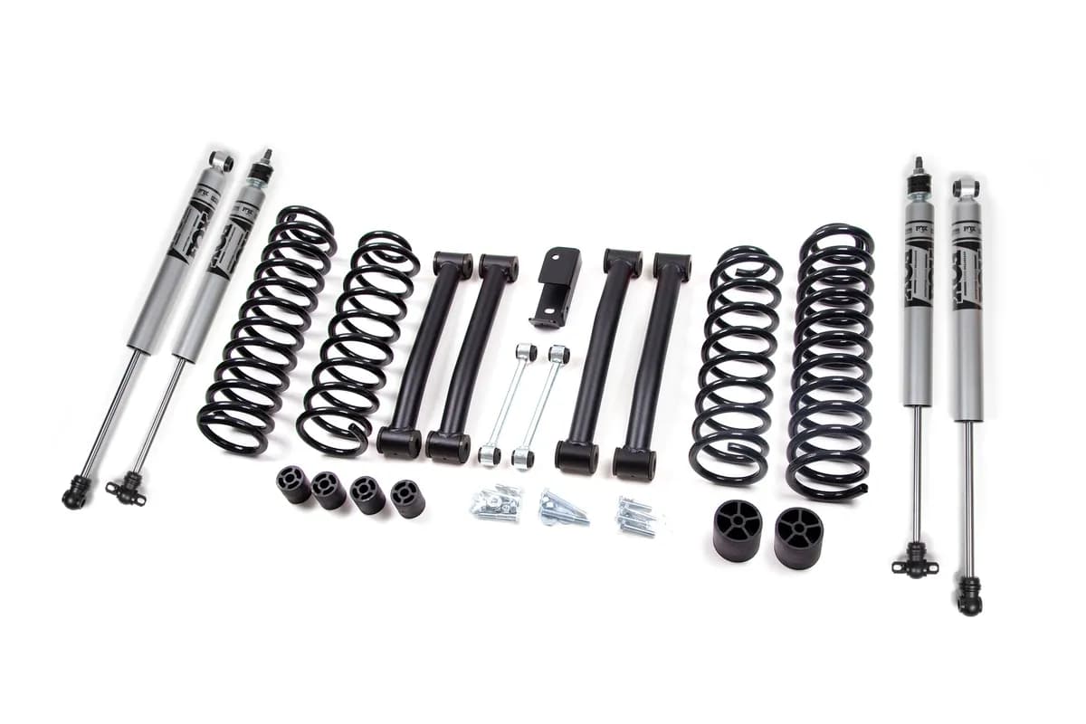 1993-1998 Jeep Grand Cherokee (ZJ) 4 LCA Suspension Lift System - Front Coils Rear Coils - Fox 2.0 Adventure Series Shocks