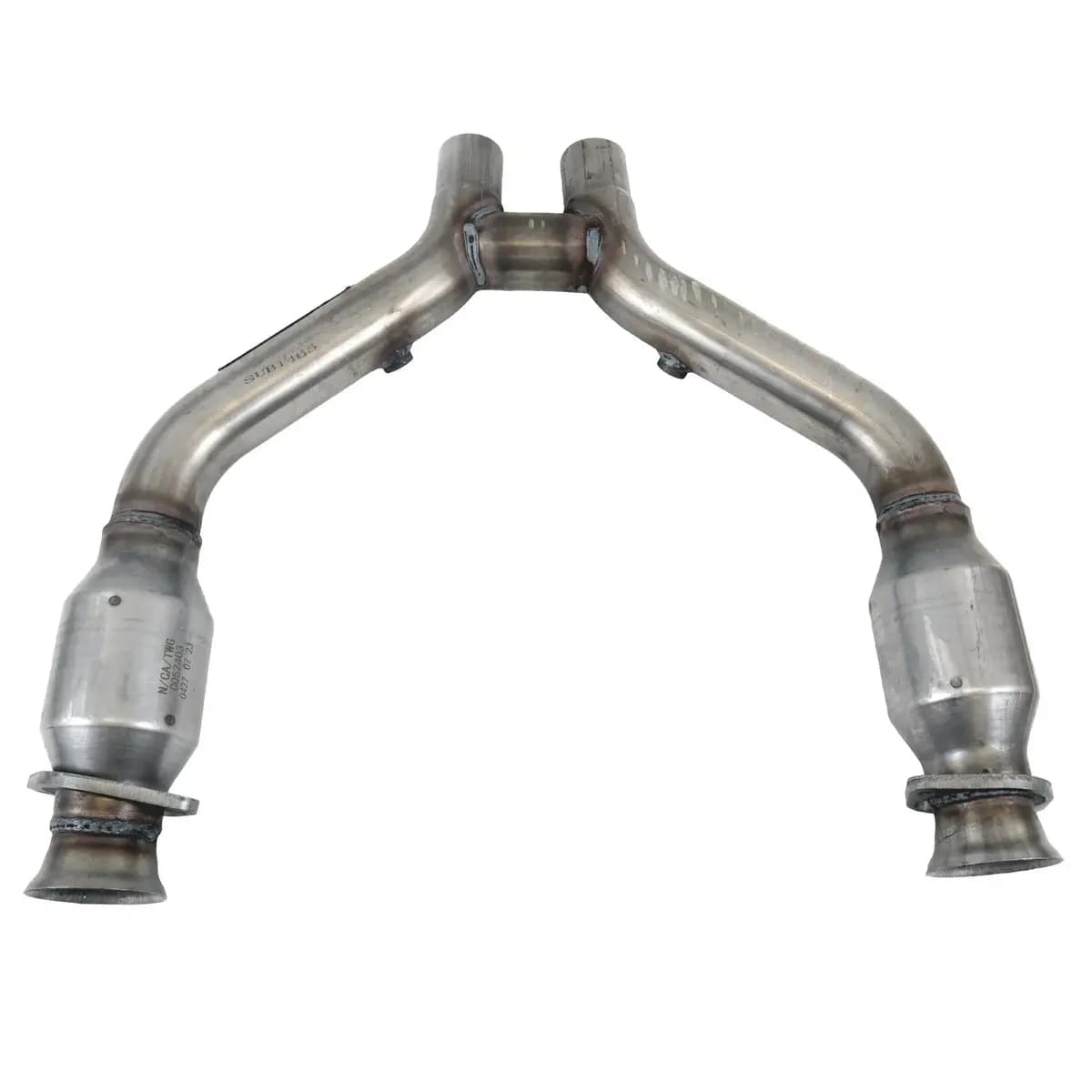 2015-2017 Mustang v6 Short Mid h Pipe w Converters For Use w 164216420
