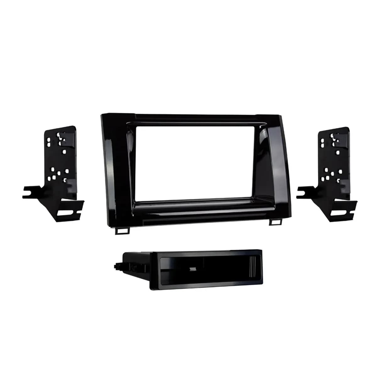 Custom Fit Mounting Kit; ISO DIN Radio Provision w/Pocket; Incl.: Radio Housing Trim Panel/Brackets/Pocket/Screws;