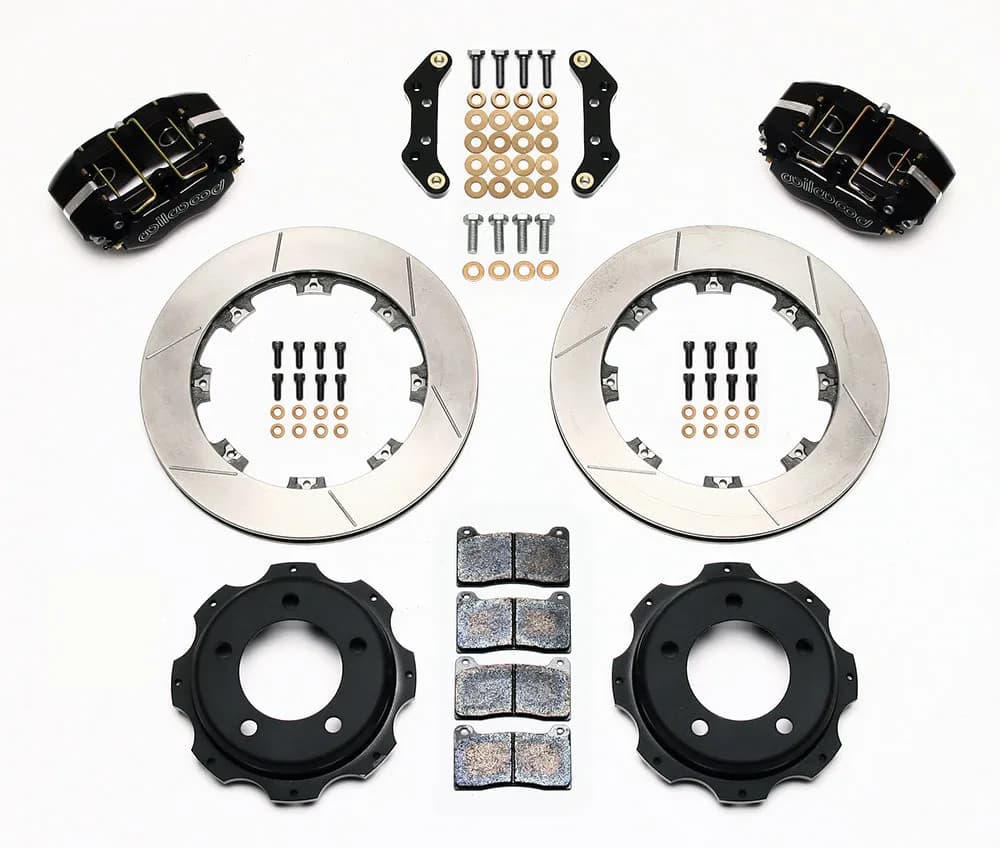 Wilwood DP Rear Kit 12.19in Red Backdraft Cobra BMW E36 Based