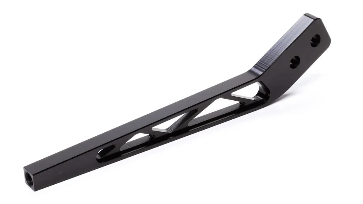 Shifter Lever; Manual; 10 in.; Hurst; Tremec; TKO-500; TKO-600; T-56; Black Anodized; Truss Shifter;