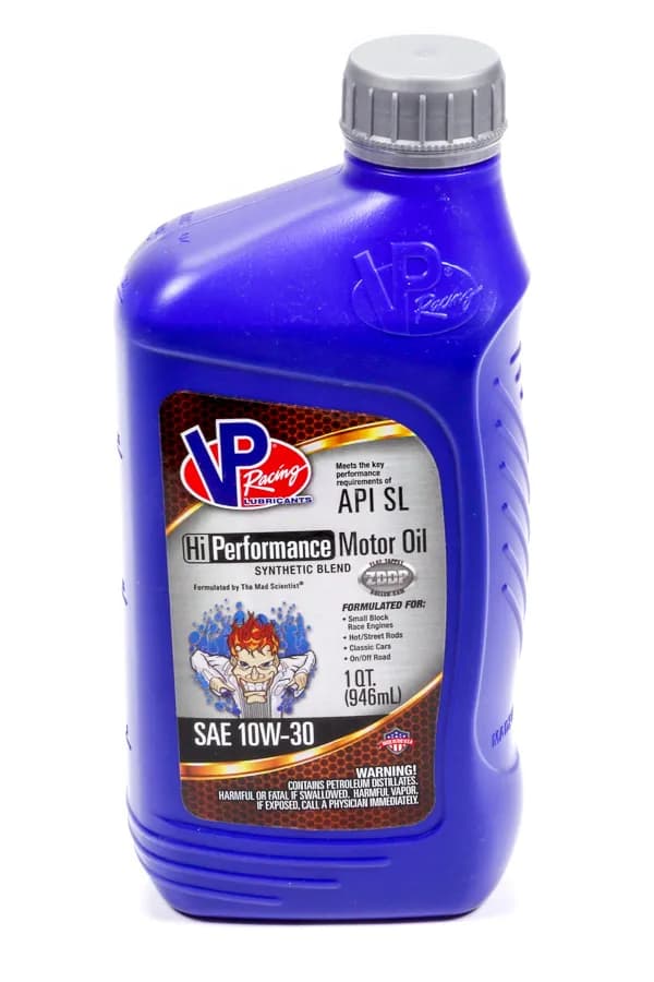 VP Racing Fuels 2955 VP SYN Blend 10W-30 Hi-Performance Motor Oil Qt