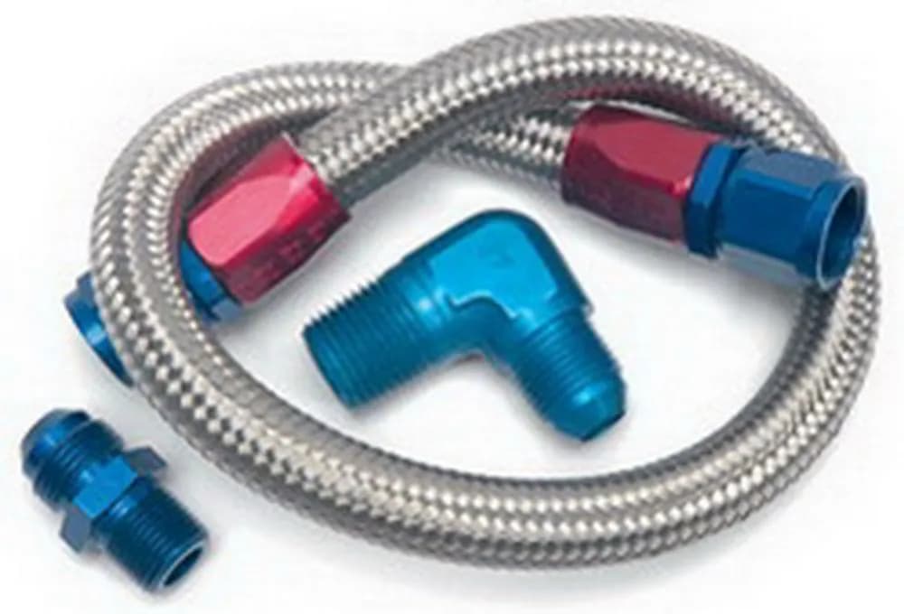 Edelbrock 8122 22 Braided Fuel Line Kit