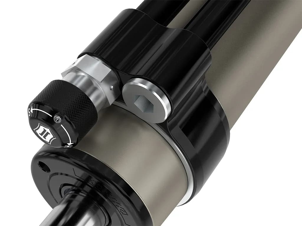 ICON 2005-2023 Toyota Tacoma, 0-1.5โ Lift, Rear, V.S. 2.5 Aluminum Series Shock Absorbers, Omega Bypass Remote Reservoir, Pair