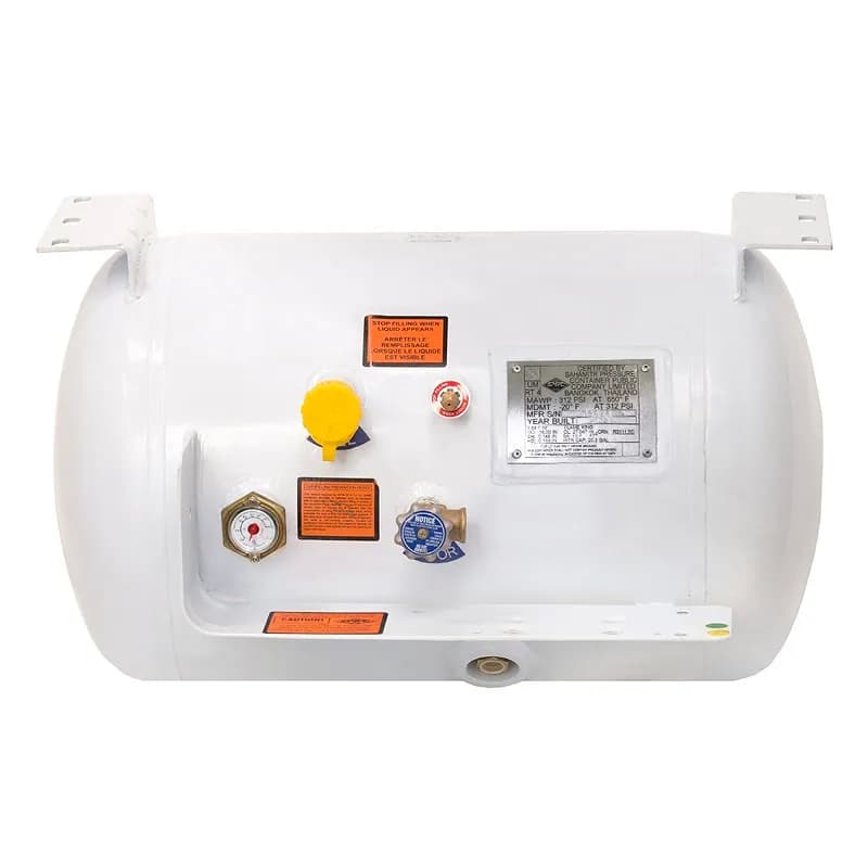 Asme 20.3 Gal Cylinder W/Lg Mnt Brackets 16x27