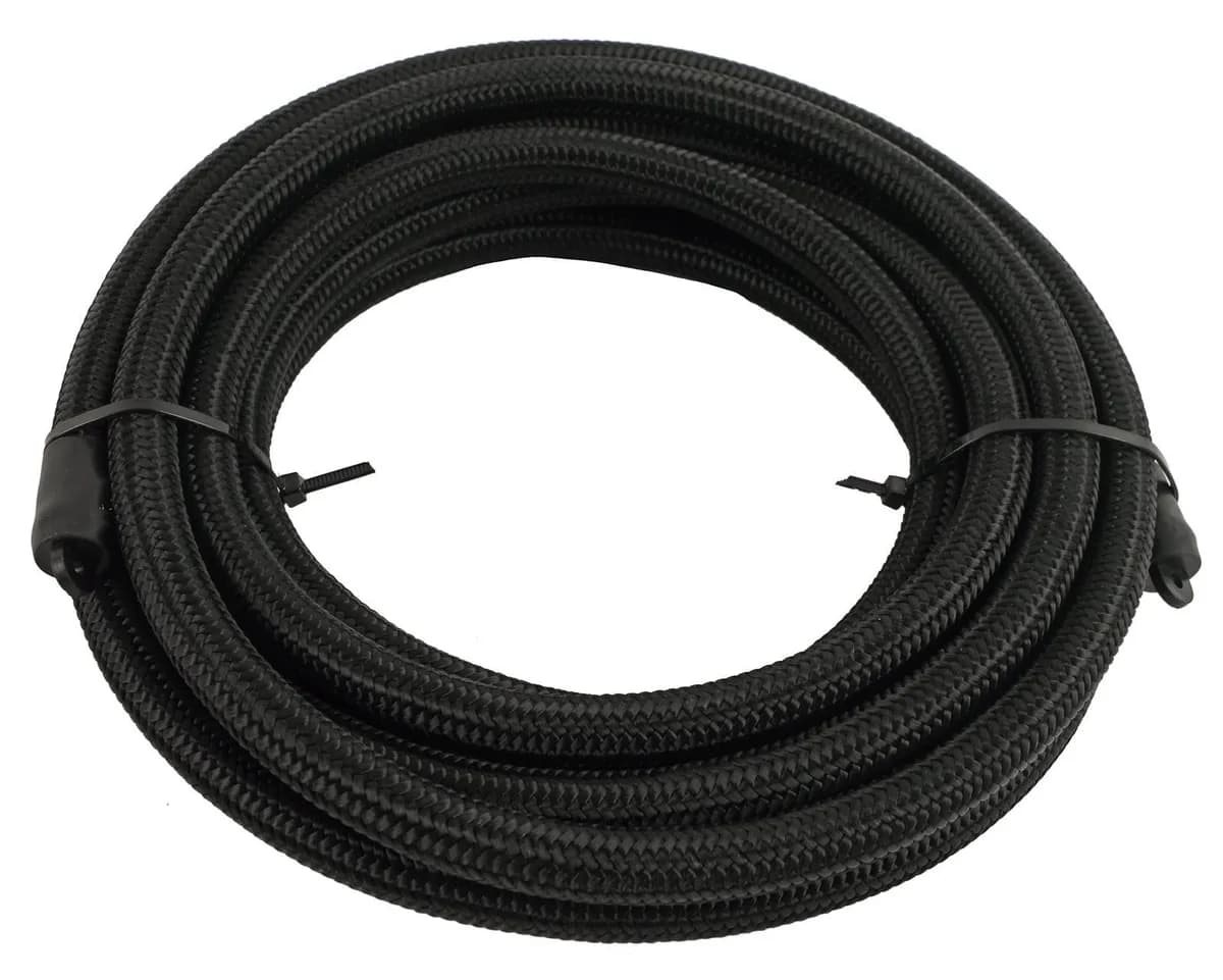 12 Eseries Black 235 E85 Compatible Stainless Core Hose 3 Feet