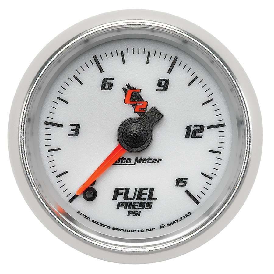 AutoMeter Gauge, Fuel Pressure, 2 1/16", 15psi, Digital Stepper Motor, C2