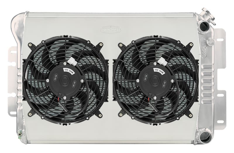 67-69 F Body LS Dual 12 Inch Fan Kit Manual Trans Cold Case Radiators