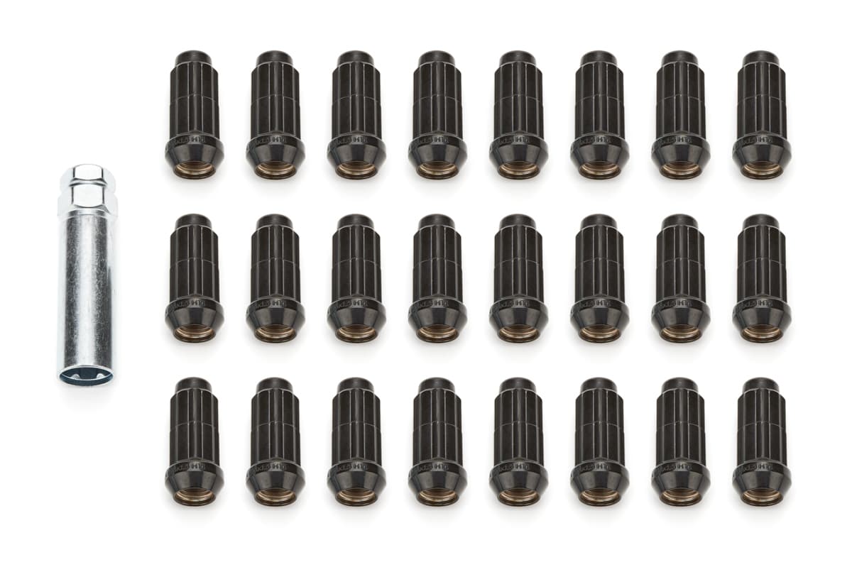 Gorilla Automotive 24pc 6Lug M14-1.5 Spline Lug Nut Kit - Black