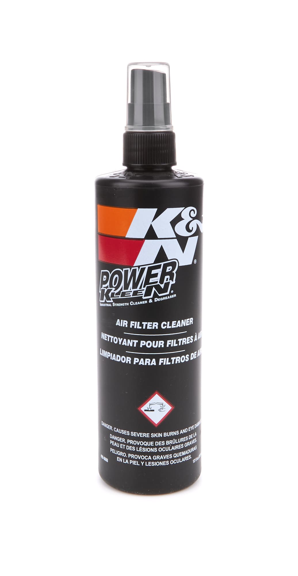K&N POWER KLEEN; FILTER CLEANER; 12 OZ PUMP SPRAY Air Filter Cleaner - 12oz Pump Spray