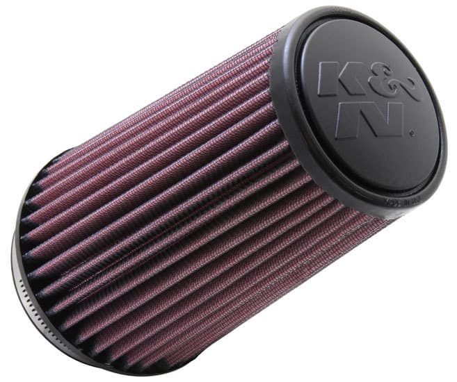 K&N UNIVERSAL RUBBER ROUND TAPERED AIR FILTER: 31/2IN FLG 45/8IN BASE 31/2IN TOP 7IN H
