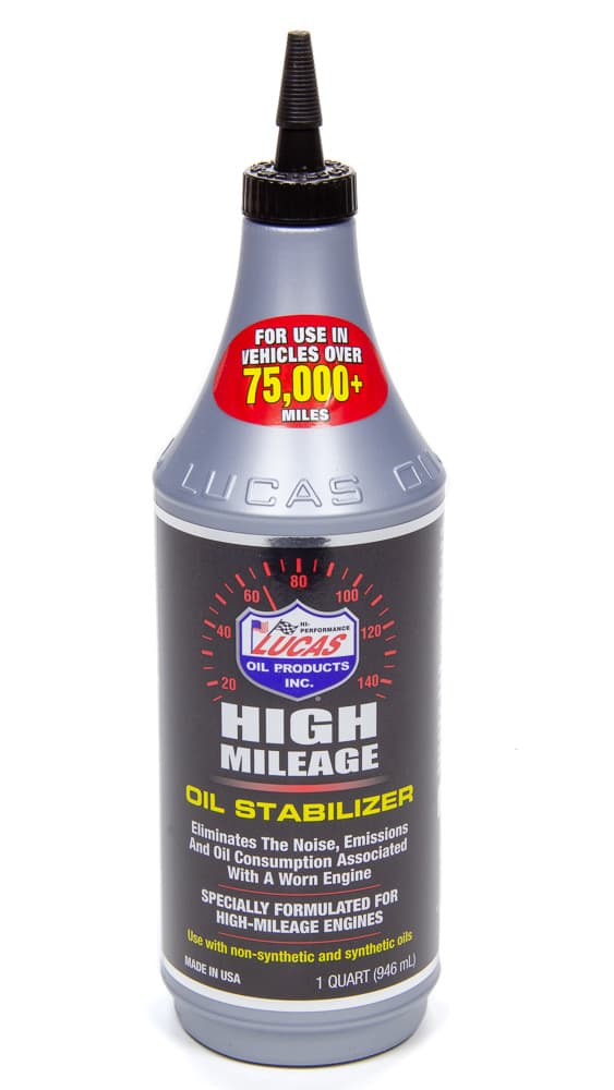 Lucas Oil Products HIGH MILEAGE OIL STABILIZER 1 QT CASE OF 12