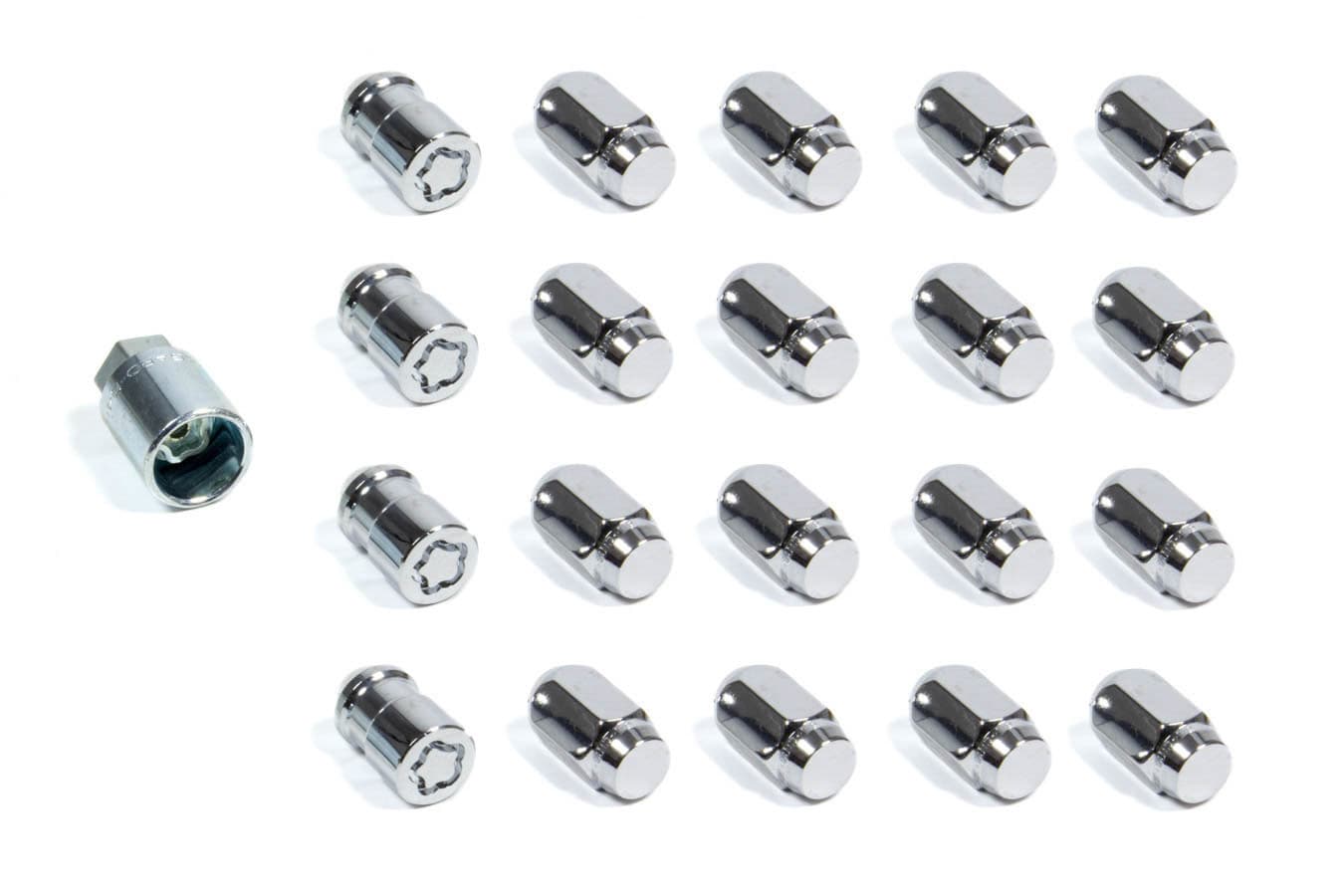 McGard 5 LUG HEX INSTALL KIT 1/220 CONE SEAT W/WHEEL LKS 13/16 HEX 1.5 IN OAL CHROME