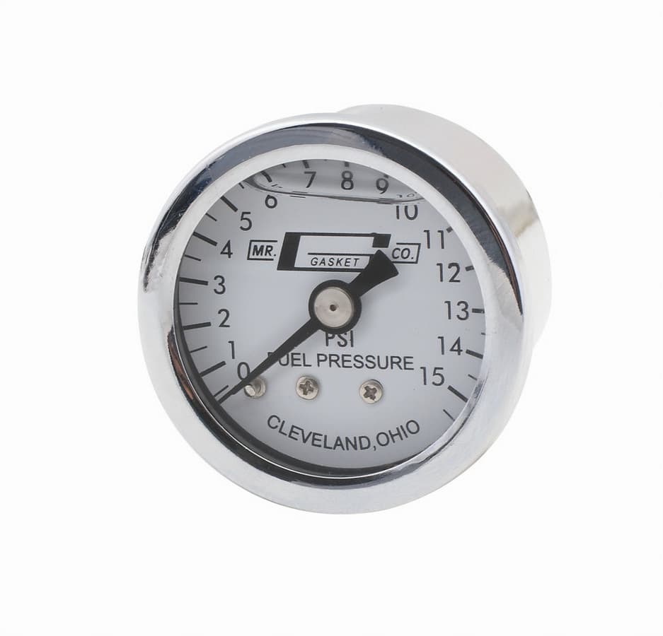 Mr Gasket Liquid Filled Pressure Gauge 0-15lb