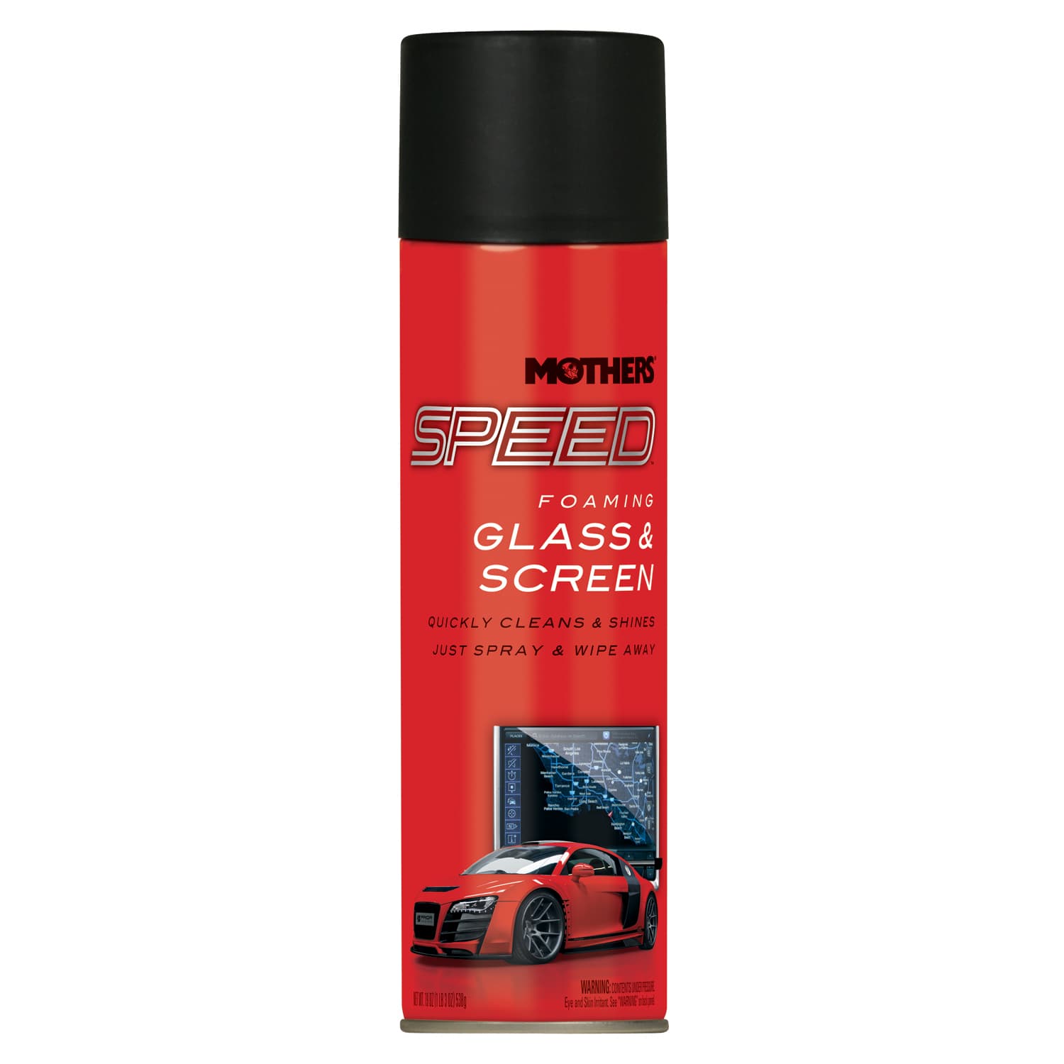 MOTHERS SPEED FOAMING GLASS CLNR 19OZ