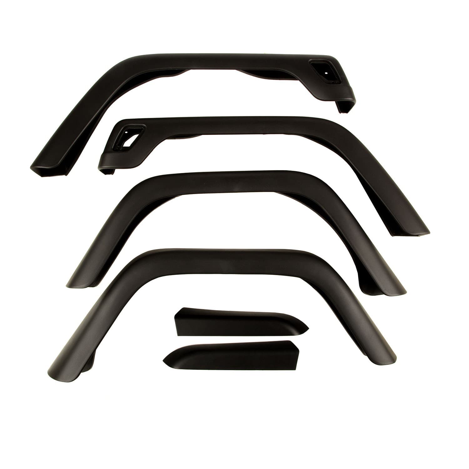 Rugged Ridge FENDER FLARE KIT 7INCH WIDE RUGGED RIDGE FOR 9706 JEEP WRANGLER (SIX PIECE K