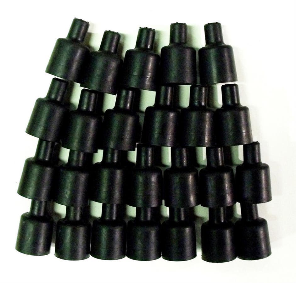 Taylor Cable Coil Wire Boot - 180-Deg 25pk - Black