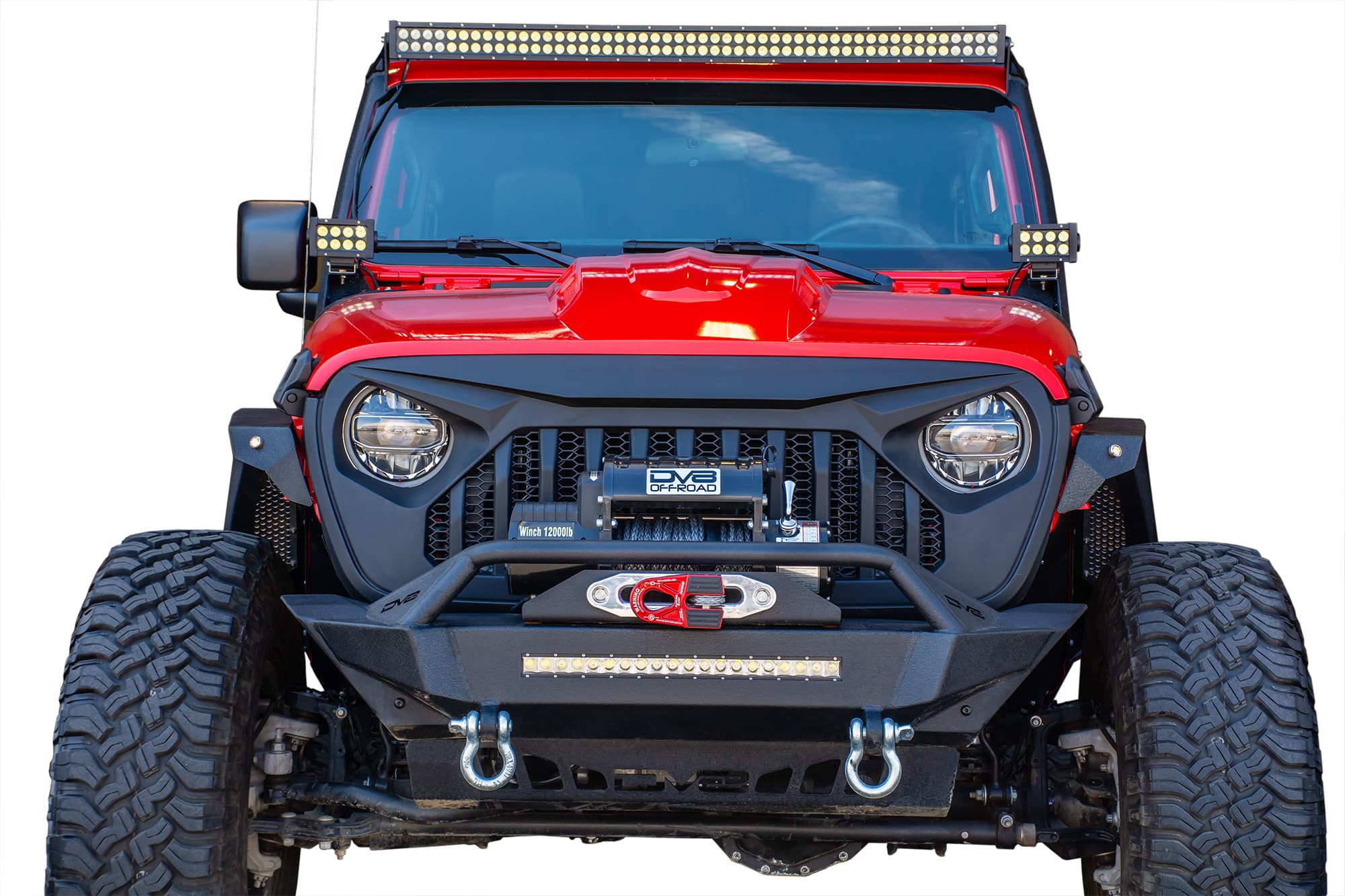 DV8 Offroad 1824 JL/JT DV8 OFFROAD ANGRY EYE REPLACEMENT GRILL BLACK