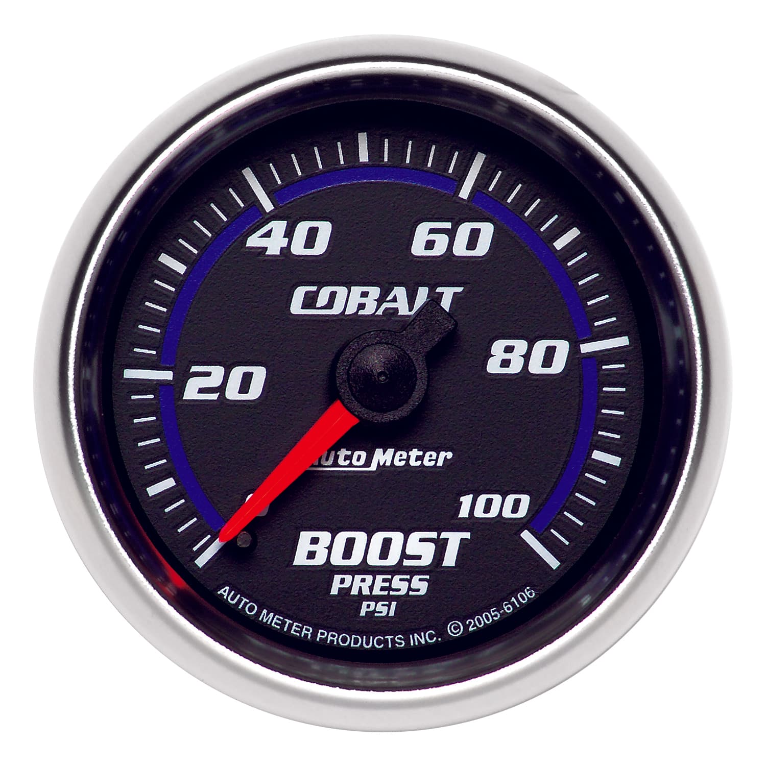 AutoMeter Gauge, Boost, 2 1/16", 100psi, Mechanical, Cobalt