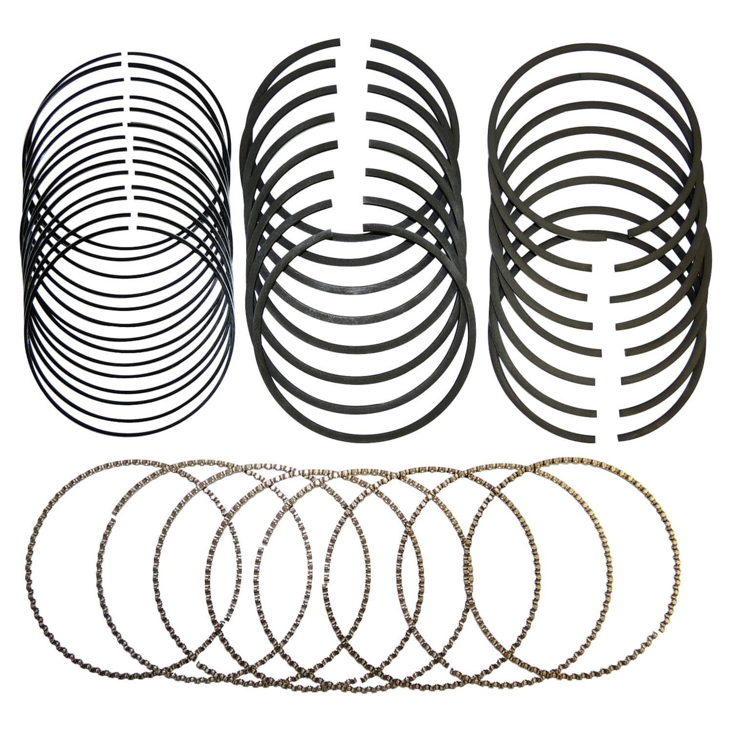 Crown Automotive Jeep Replacement Crown Automotive Jeep Replacement 5159661AA Standard Piston Ring Set for Jeep 05-10 WK Grand Cherokee, w/ 6.1L Engine