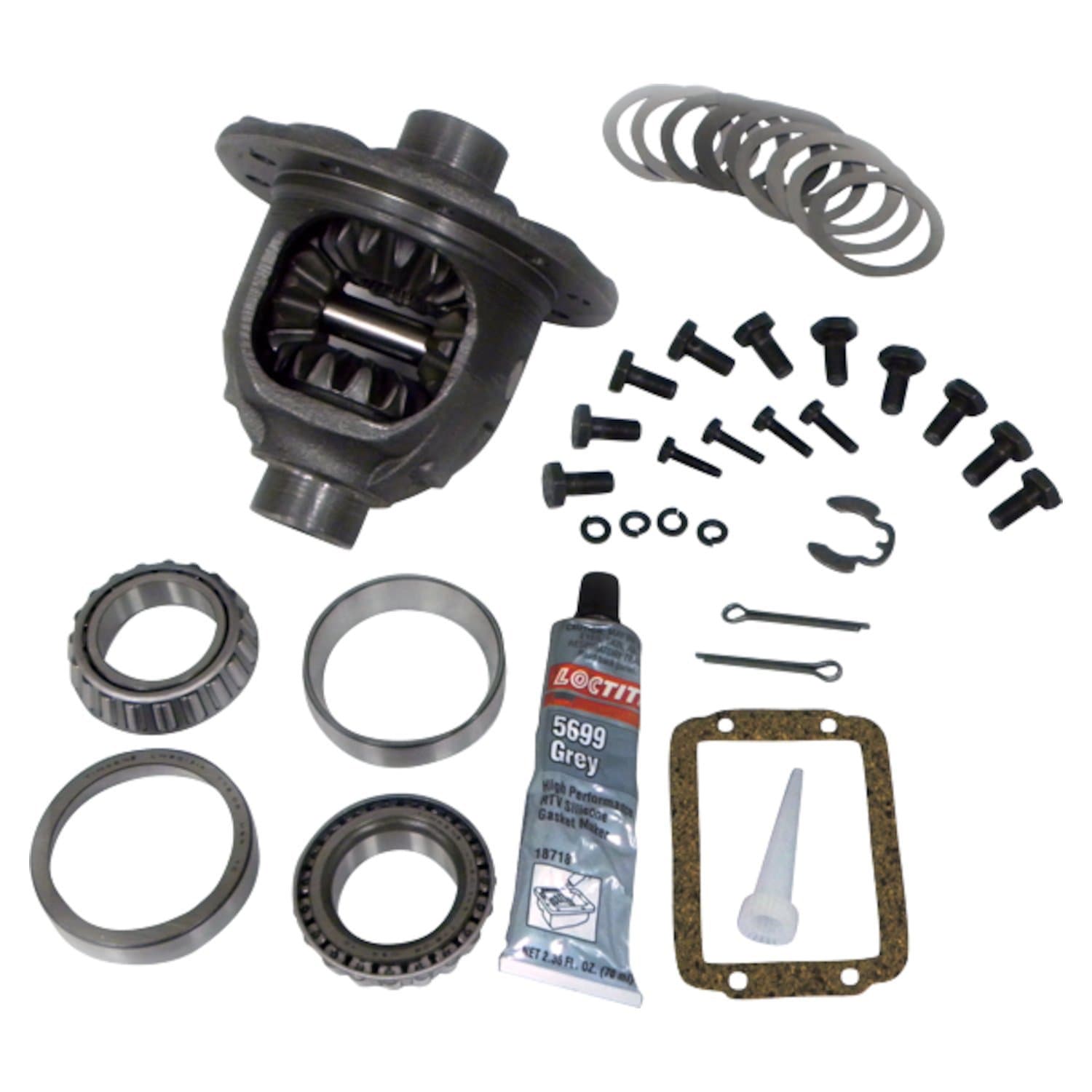 Crown Automotive Jeep Replacement 1990-2001 Cherokee XJ with Model 30 Front Axle; Ratios: 3.07 3.55. Includes gear set 1990-1992 Comanche MJ with Model 30 Front Axle; Ratios: 3.07 3.55. Includes gear set 1993-1998 Grand Cherokee ZJ with Model 30 Front Axle; 3.55 Ratio. Includes gear s