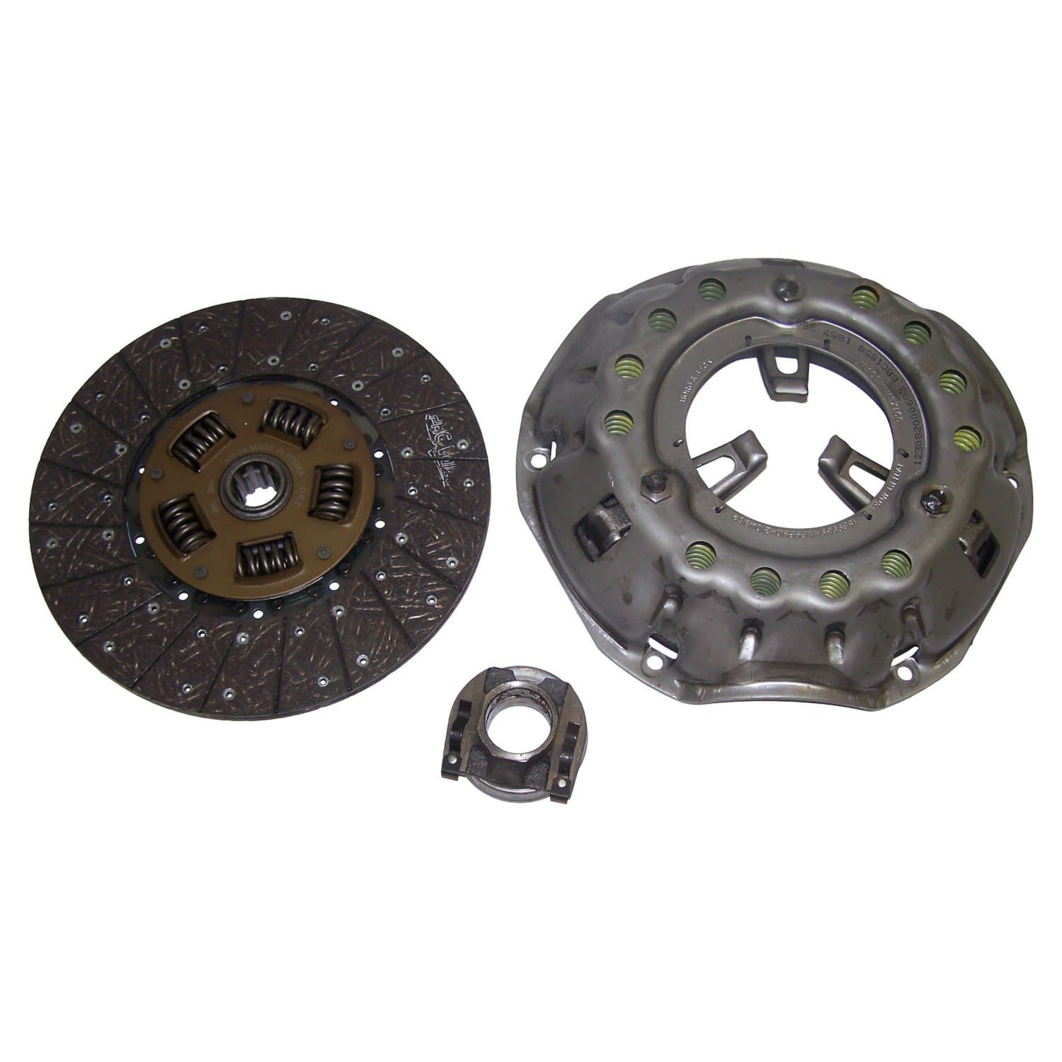 Crown Automotive Jeep Replacement Clutch Kit; Incl. Clutch Disc/Pressure Plate/Clutch Release Bearing; 11 in. Clutch Disc; 10 Splines; 1.125 in. Spline Dia.;