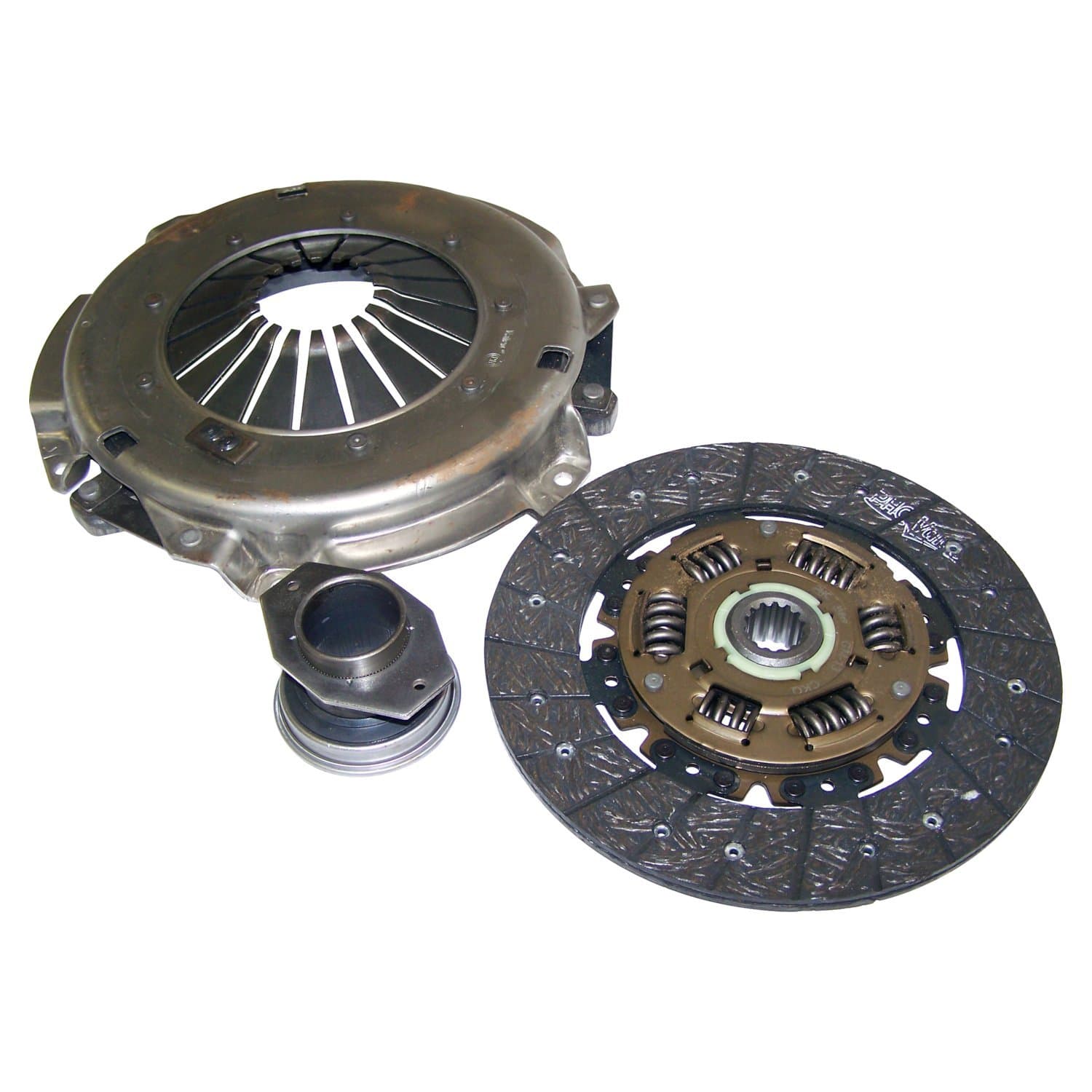 Crown Automotive Jeep Replacement Clutch Kit; Incl. Clutch Disc/Pressure Plate/Clutch Release Bearing; 9.125 in. Disc; 14 Splines; 1 in. Spline Dia.;