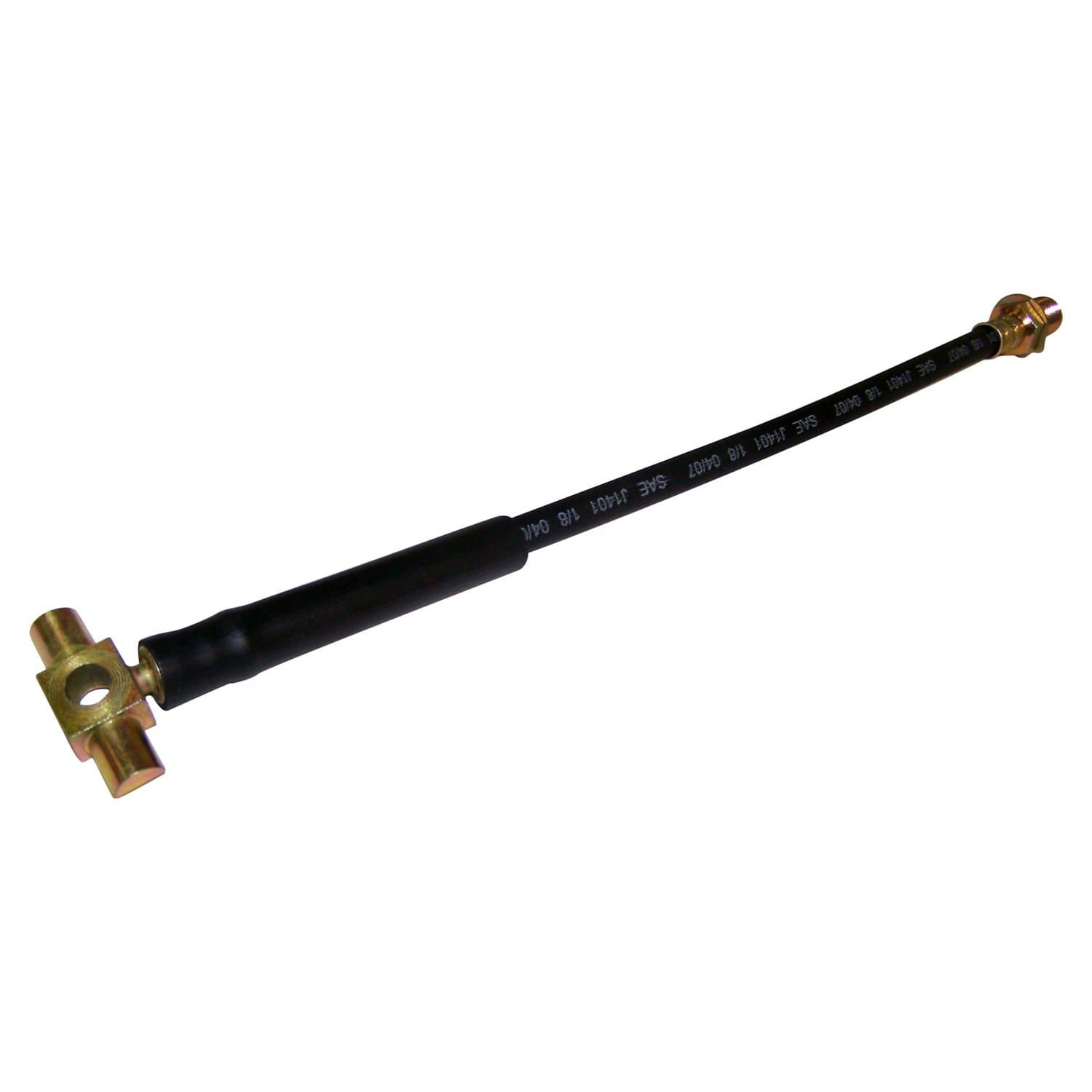 Crown Automotive Jeep Replacement Brake Hose; Front; To Caliper; For Use w/131 in. Wheelbase;