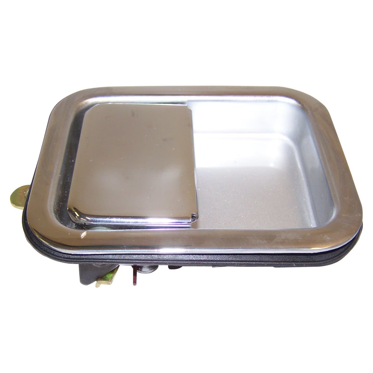 Crown Automotive Jeep Replacement 1981-1983 CJ-5 CJ w/ Full Steel Doors; Chrome; Right side 1981-1986 CJ-7 CJ w/ Full Steel Doors; Chrome; Right side 1981-1986 CJ-8 CJ w/ Full Steel Doors; Chrome; Right side 1987-1995 Wrangler YJ w/ Full Steel Doors; Chrome; Right side 1997-2006 Wrangl