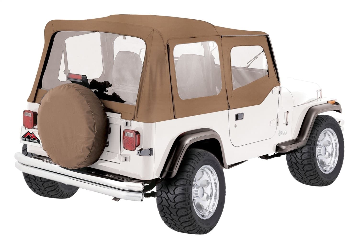Crown Automotive Jeep Replacement 1987-1995 Wrangler YJ w/ Half Steel Doors; Spice; Includes door skins & windows; Replaces factory top & skins
