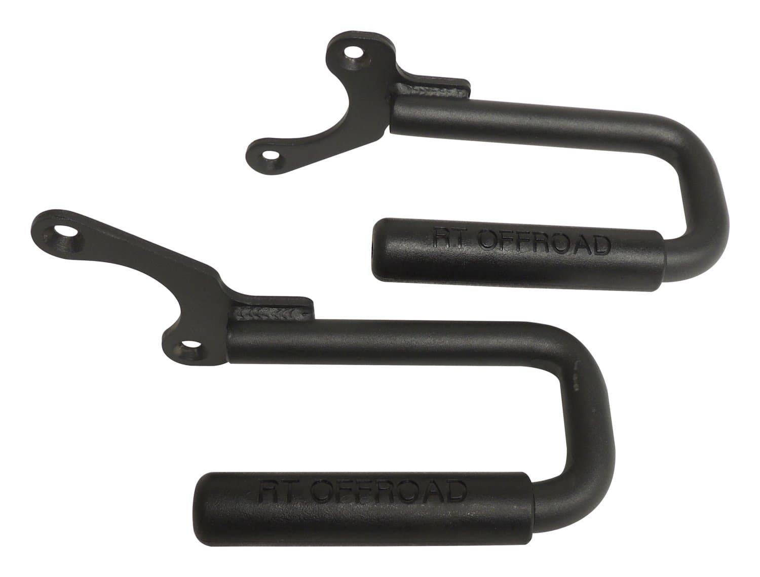 Crown Automotive Jeep Replacement 1987-1995 YJ Wrangler Grab Handle set Black Powder Coated Steel Front Grab Handle Set Mounts on Top of the Windshield Frame Includes 2 Steel Handles w Rubberized Plastic Grips