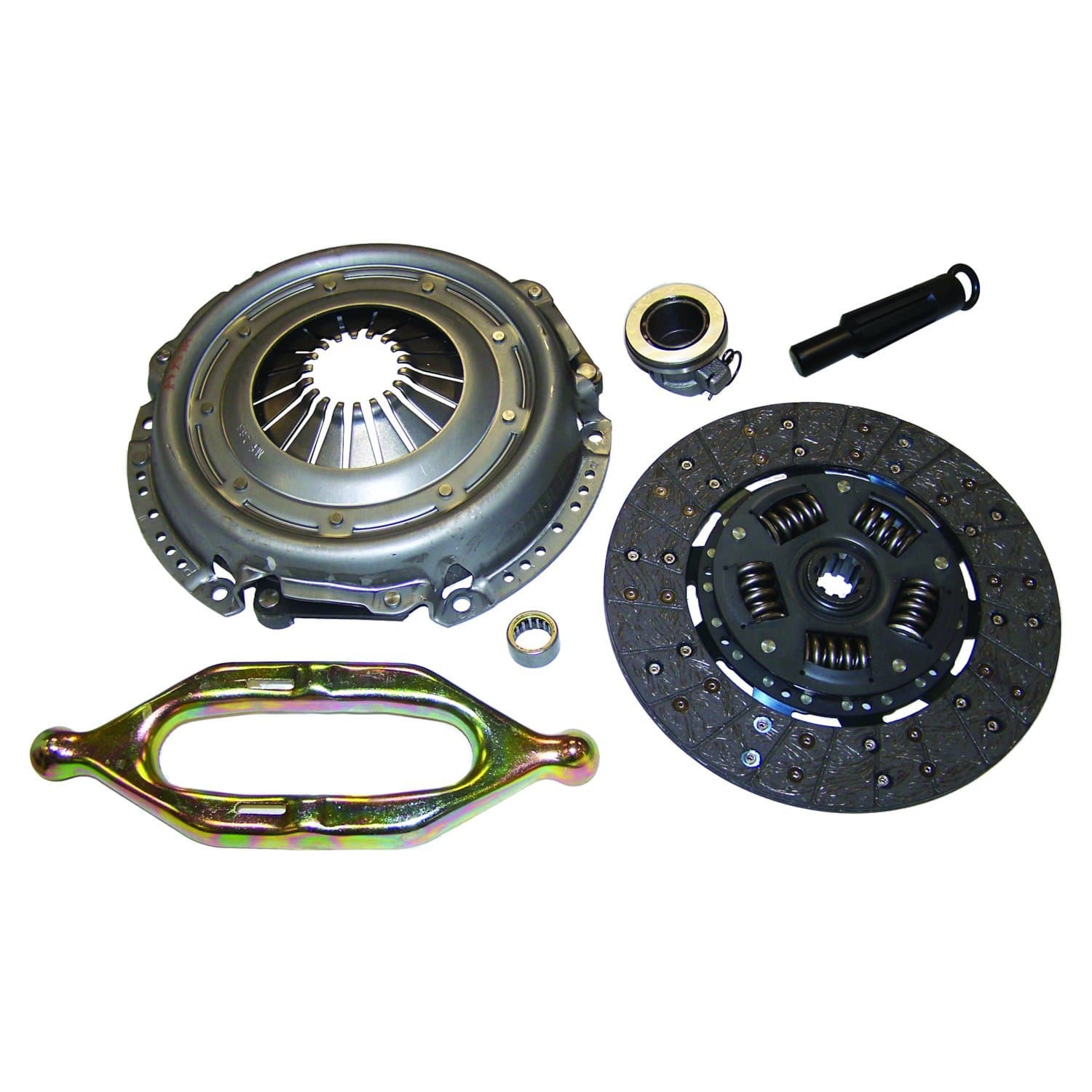Crown Automotive Jeep Replacement 1994-1999 Cherokee XJ w/ 4.0L engine; includes 1 - 4638411C Plate 1 - 53008259 Disc 1 - 53008342 Clutch Bearing 1 - 53009181 Pilot / Maindrive 1 - 53006388 Fork 1994-1998 Grand Cherokee ZJ w/ 4.0L engine; includes 1 - 4638411C Plate 1 - 53008259 Dis
