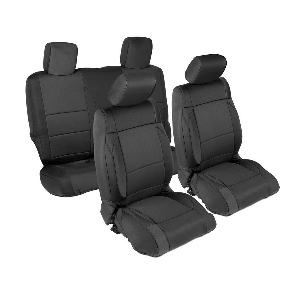 Smittybilt 0712 JK 2 DOOR NEOPRENE SEAT COVER SET FRONT/REAR BLACK
