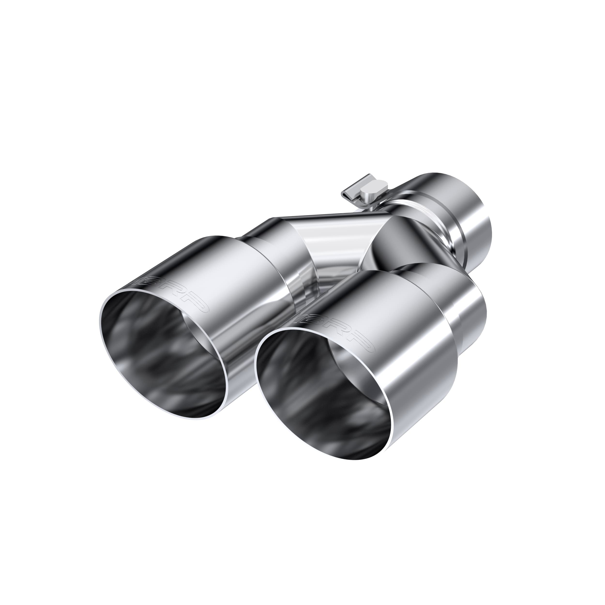 MBRP Exhaust Armor Pro Exhaust Tip; 2.5 in. Inlet Diameter; T304 Stainless Steel; Dual 3.5 in. Outlet Diameter Out Single Wall;