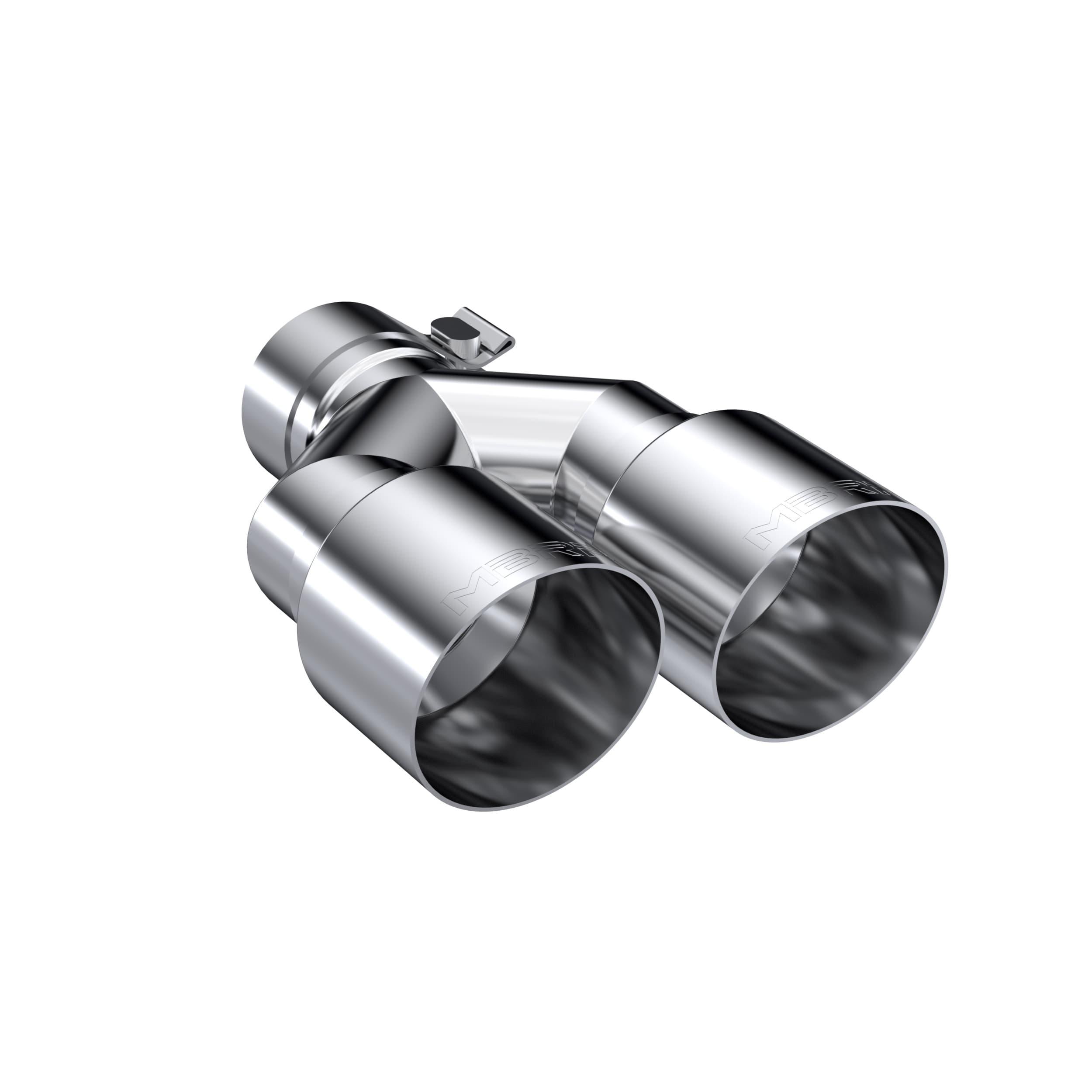 MBRP Exhaust Armor Pro Exhaust Tip; 2.5 in. Inlet Diameter; Dual 3.5 in. Outlet Diameter Out Single Wall; T304 Stainless Steel;