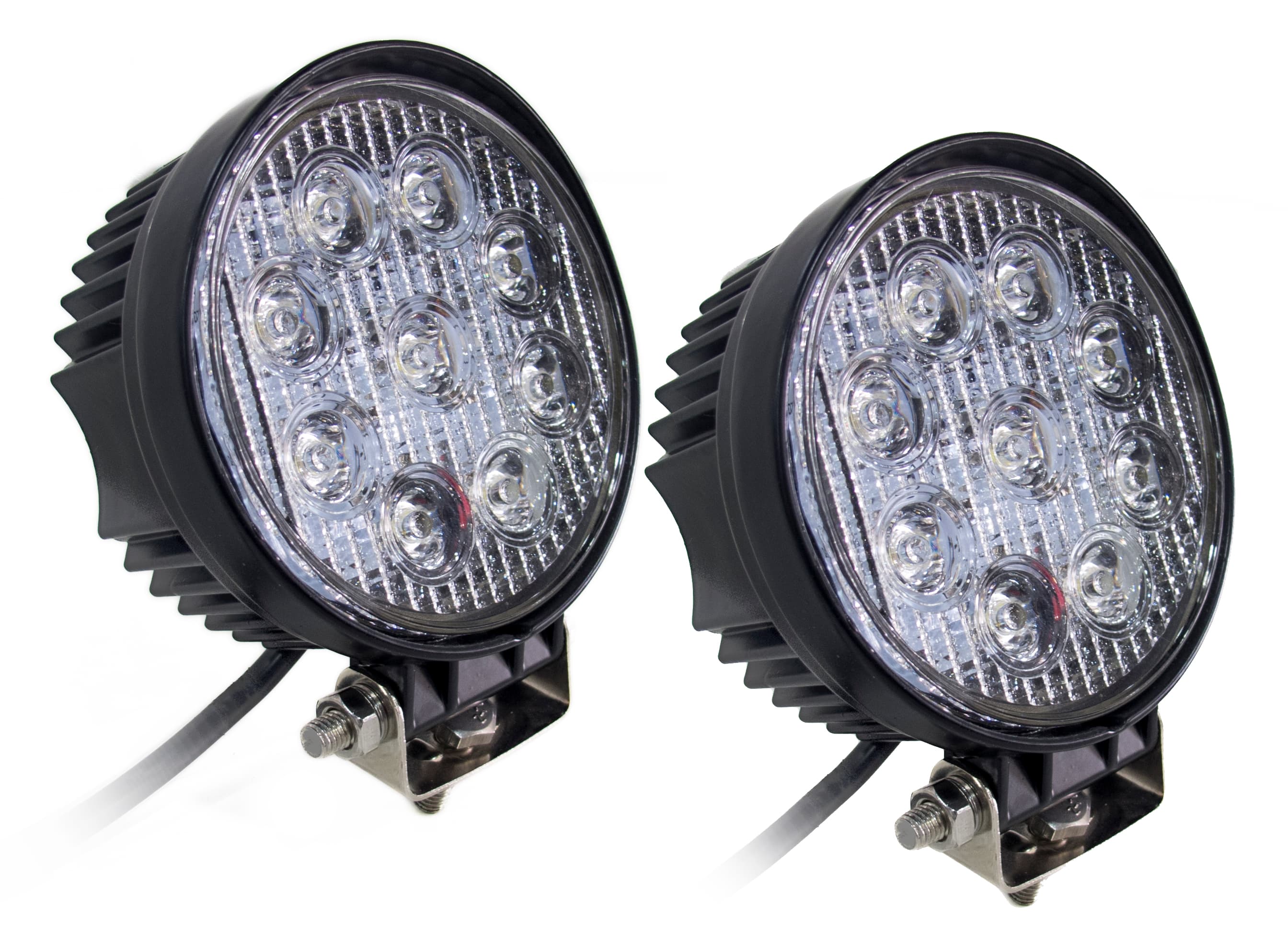 Race Sport Street Series 4in Round High-Powered LED 27W / 1755LM (Pair)