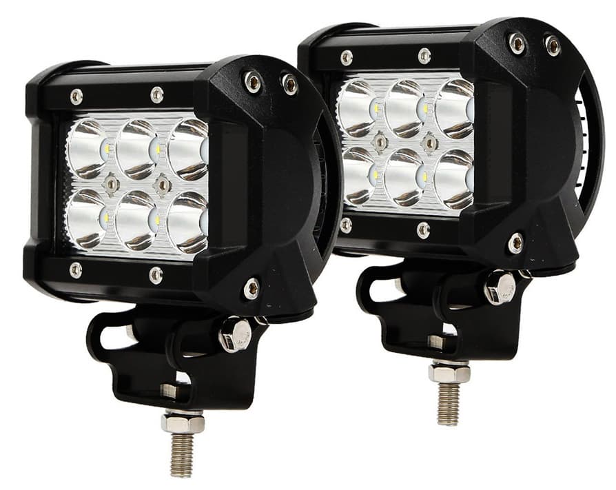 Race Sport Street Series 18W 6-LED Bottom Mount LED Spot Lights (Pair)