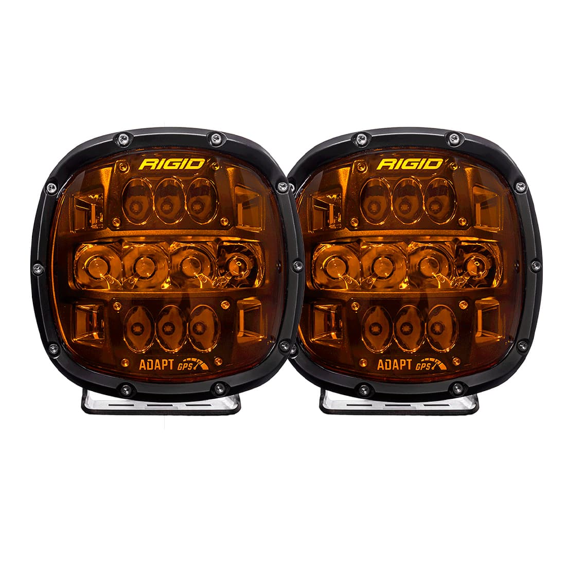 RIGID Industries Rigid Industries Adapt XP LED Lights w/ Amber PRO Lens - Pair