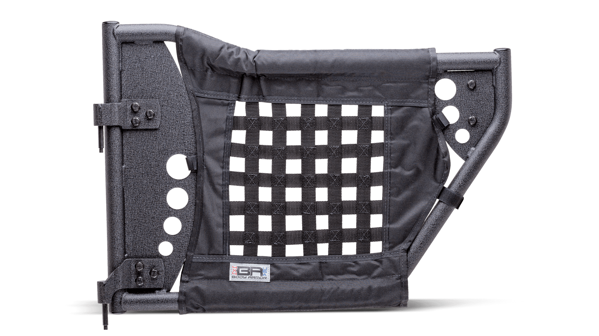 Trail Doors; Gen III; Pair; Rear; Steel; Nylon Webbing Included; Textured Black Powder Coat;