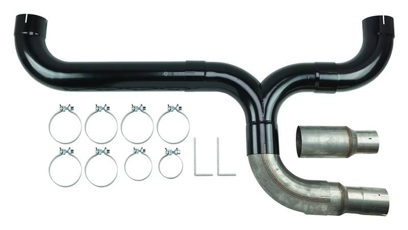 Pypes Performance exhaust Diesel Dual Stack Kit 5 in Dual Exit Black Finish Hardware Incl 409 Stainless Steel Pypes Exhaust