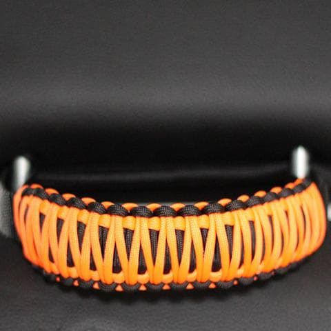 Bartact Jeep Headrest Paracord Grab Handles Black/Orange Pair Bartact