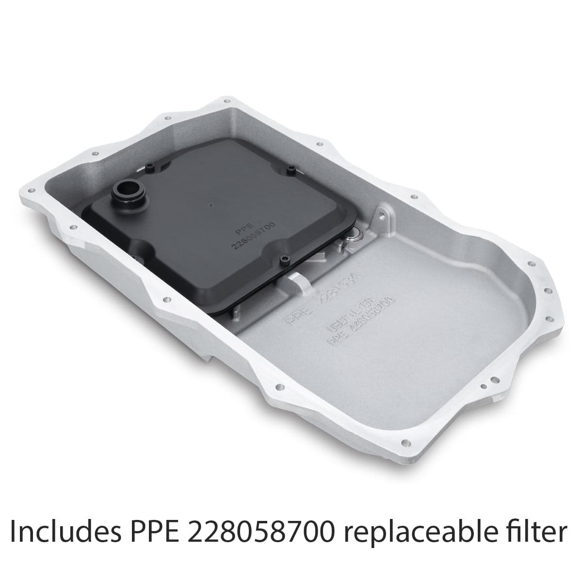 Pacific Performance Engineering 2018-2022 Jeep JL/JT 2.0L/3.0L w/ 850RE Transmission Heavy-Duty Cast Aluminum Transmission Pan Raw